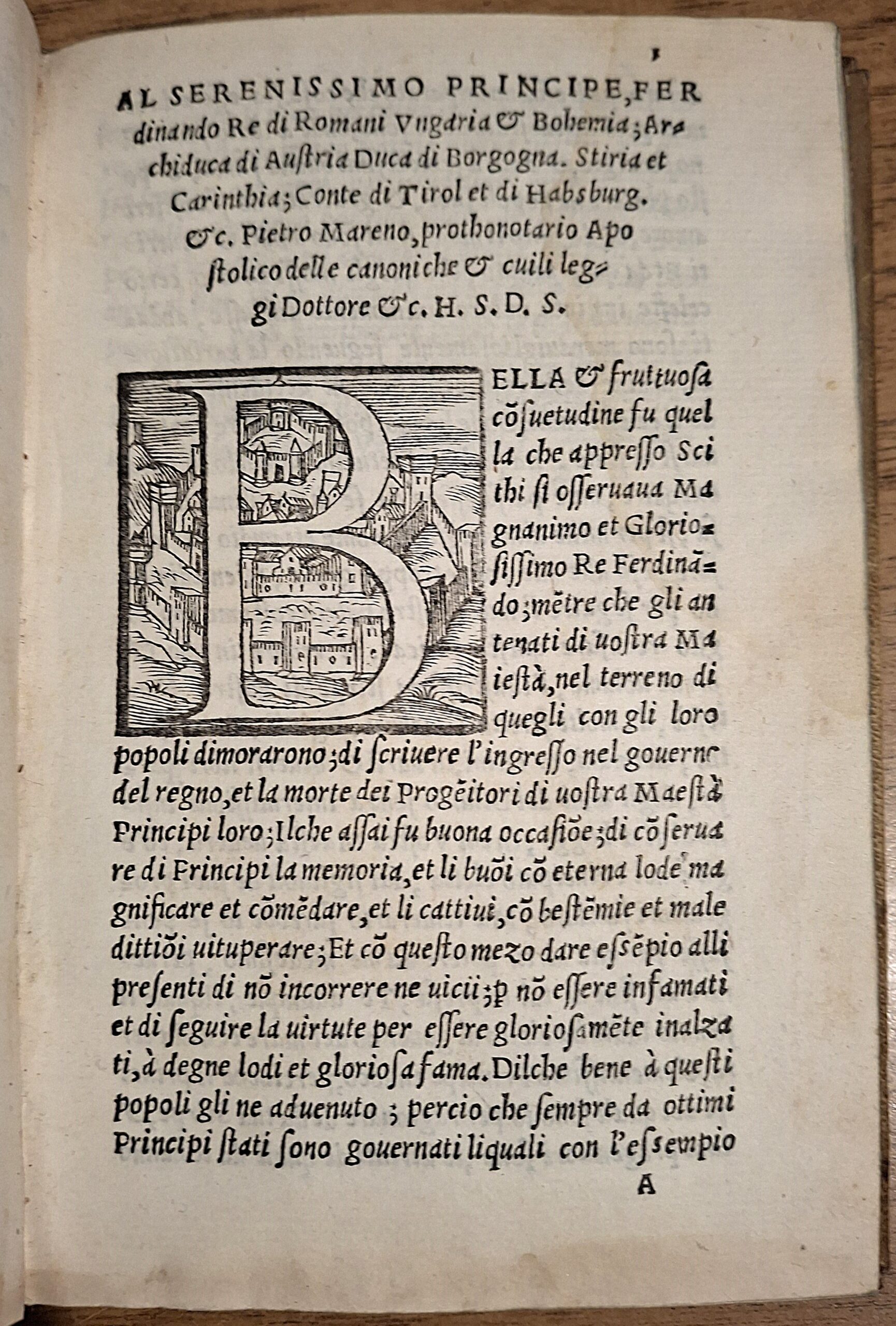 Mareno, Pietro - Compendio della stirpe di Carlo Magno et Carlo V - Venetiis, Bindonis Mediolanensis, 1545 - immagine 4