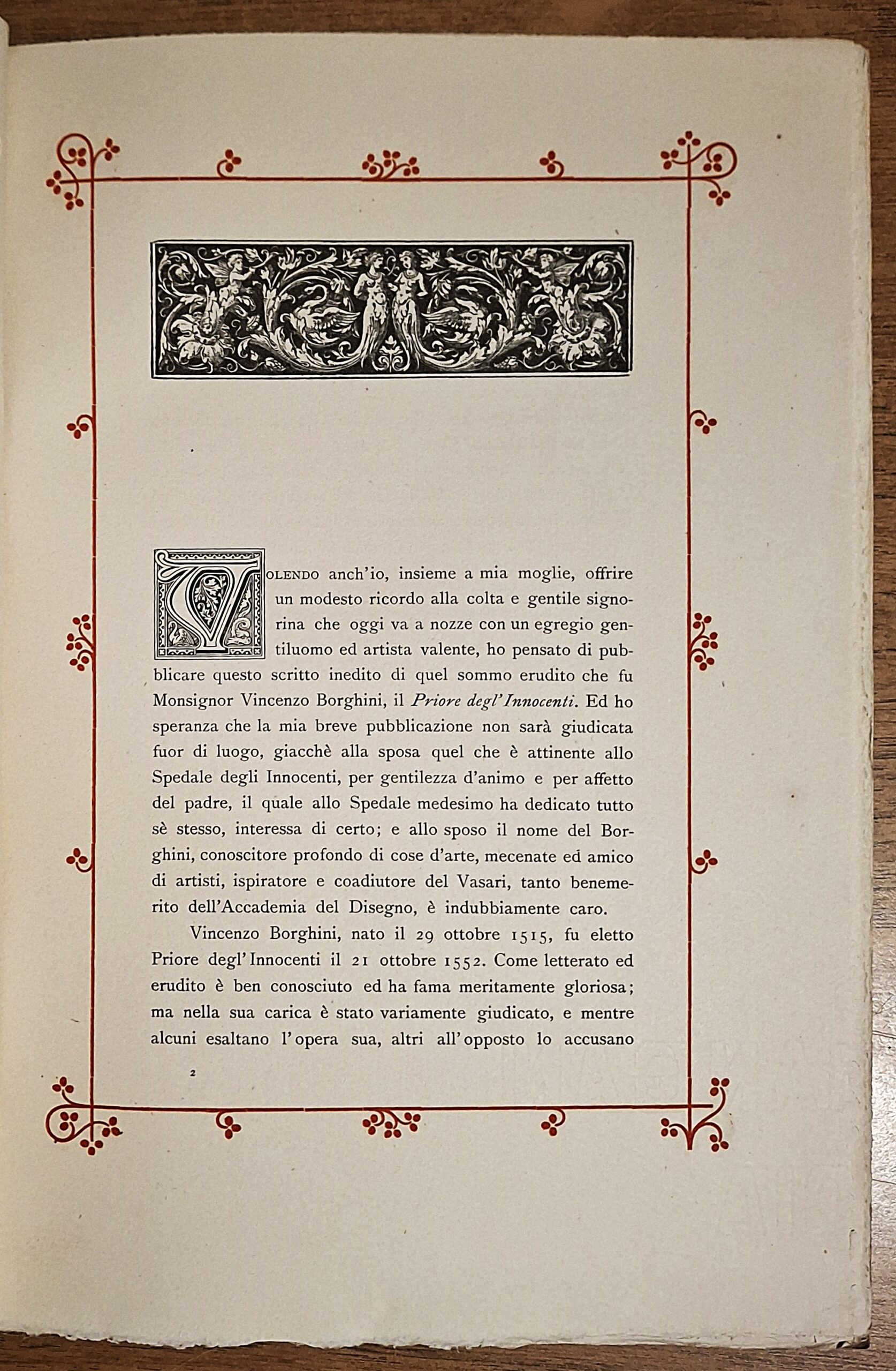 Borghini, Vincenzo - Considerationi sopra l’allogare le donne delli Innocenti fuora del maritare o monacare - Firenze, 1904 - immagine 4